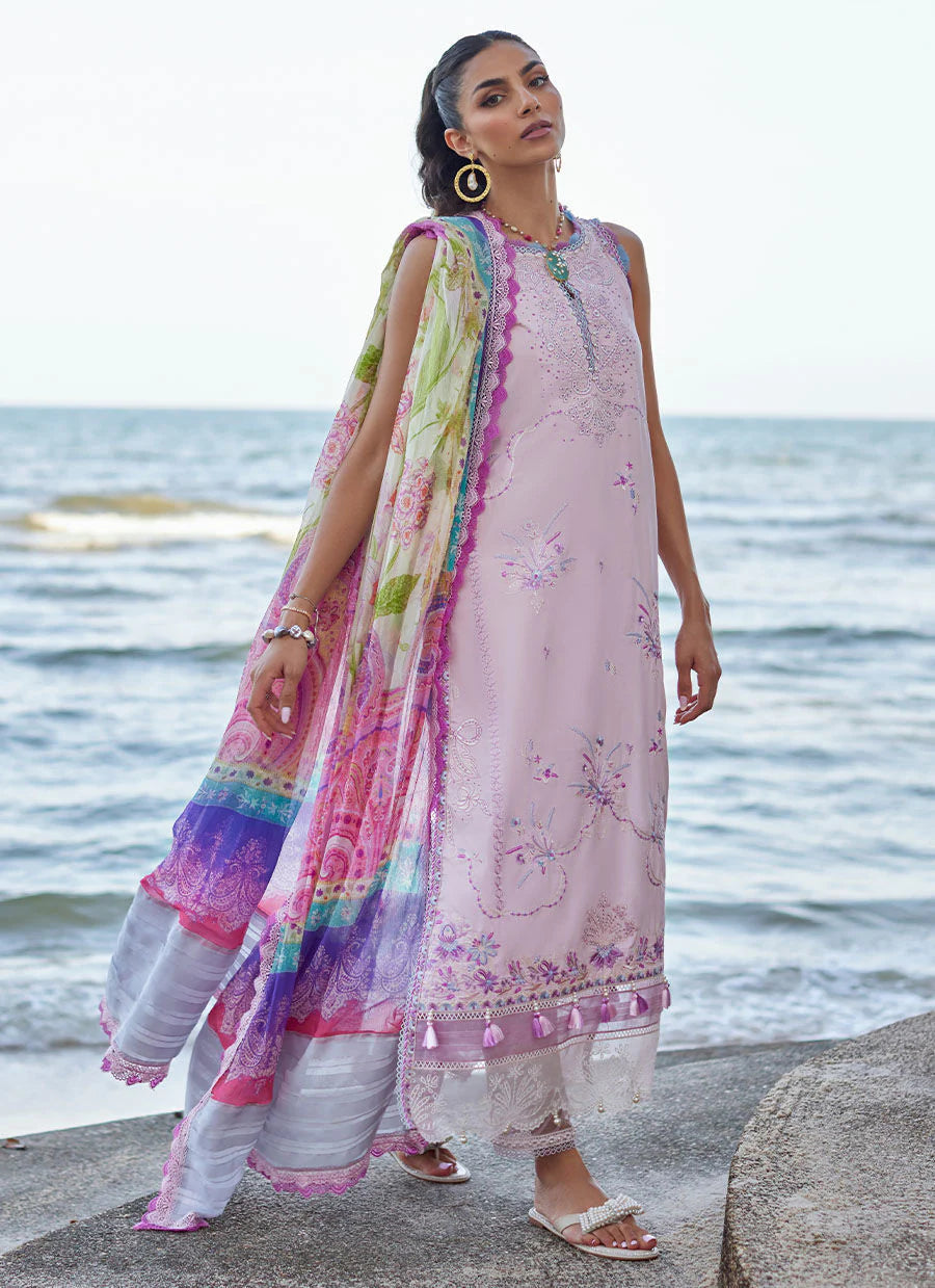 Farah Talib Aziz –  Izumi Pink Suay Luxury Lawn Embroidered’24