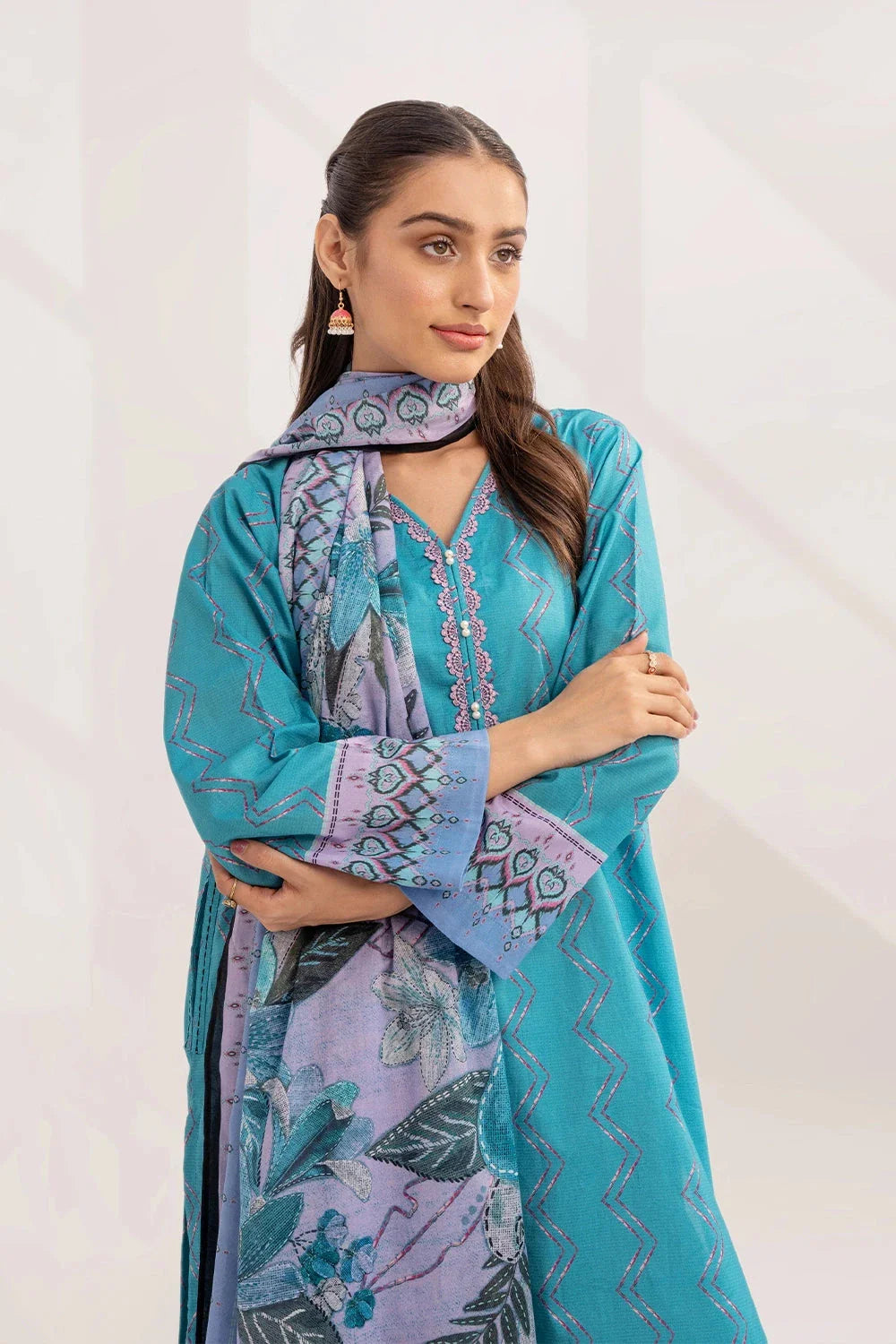Printed Lawn Shirt and Dupatta KSD-3227
