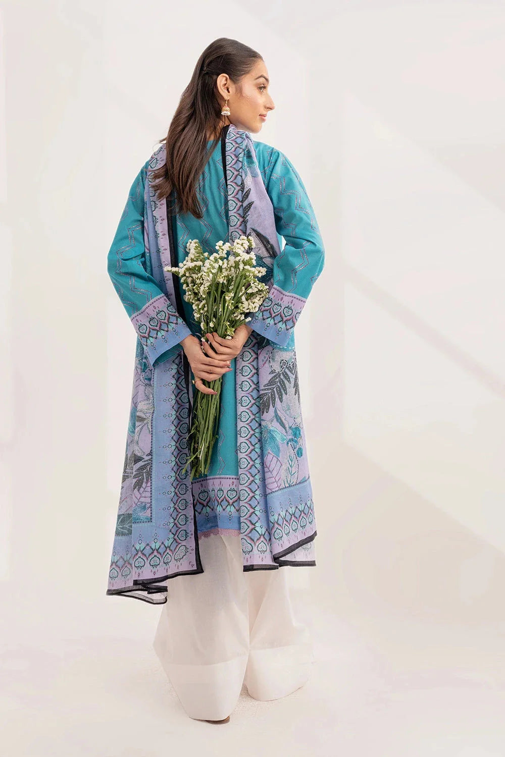 Printed Lawn Shirt and Dupatta KSD-3227