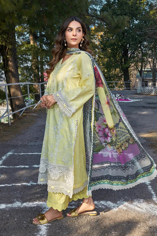 3PC Embroidered Unstitched Lawn Suit KSC-3143