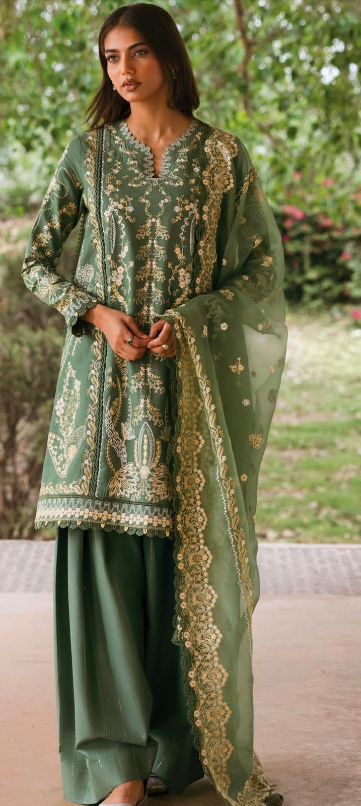 Afrozeh - Mulaqaat Festive Lawn Collection - D-02 Waadha - Unstitched