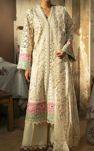 Mulaqaat by Afrozeh Embroidered Lawn Suits Unstitched 3 Piece AF25MFL D-08 Mohabbat - Summer Collection